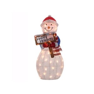 105-061 BONECO DE NEVE COM LUZ BIVOLT