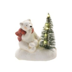 185-050 URSO NATAL ARVORE COM LUZ