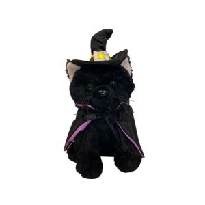 2053227928 GATO PRETO BRUXO CHAPEU FIVELA AMARELA