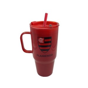 YS258-5 CANECA COM CANUDO 1200ML FLAMENGO