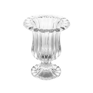 4370 VASO COM PE DE VIDRO RENAISSANCE 14,5X11,5CM