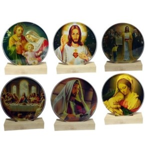 DT2770 ENFEITE DE MESA LUMINARIA SANTOS 12CM