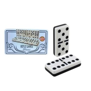 BW-1221 JOGO DOMINO PRETO E BRANCO 28PCS