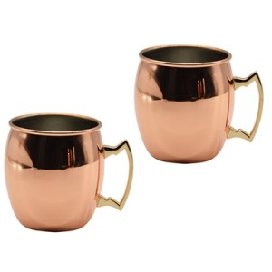 23728 JOGO 2 CANECAS COBRE 550ML