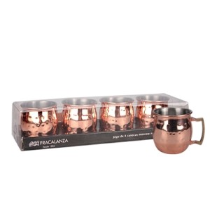 24073 JOGO MINI CANECAS SHOT ACO INOX 60ML