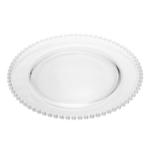 2670 SOUSPLAT PEARL 32X3CM CRISTAL DE CHUMBO