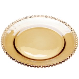 27662 SOUSPLAT PEARL AMBAR 32X3CM