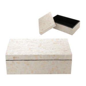 2885 CAIXA MADEIRA C/MADREPEROLA 35X20X12,5CM