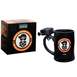 3012 CANECA CAMPAINHA ACIMA DE TUDO PRETA 450ML