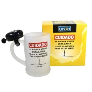 3015 CANECA CAMPAINHA CUIDADO 450ML