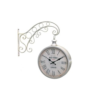 307-044 RELOGIO DE PAREDE METAL DUPLA FACE