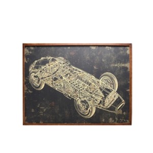 332-022 QUADRO DE PAREDE CARRO