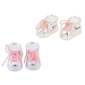 4131 CONJ 2 SAPATINHOS P/DENTE E CABELO ROSA