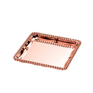 4241 BANDEJA ZAMAC BALLS ROSE 14,5X14,5CM