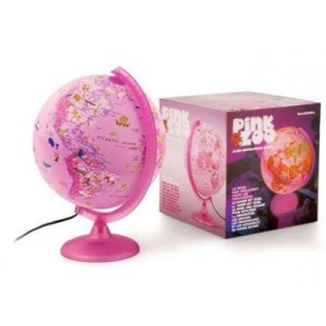 0325PZPZPB1KK046 GLOBO 25 CM PINK ZOO PORTUGUES COM LUZ