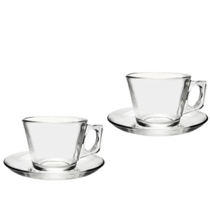 46272 JOGO 12 PCS P/CHA VELA TRANSP 195ML