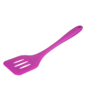 5037 ESPATULA PERFURADA LILAS SILICONE 29CM